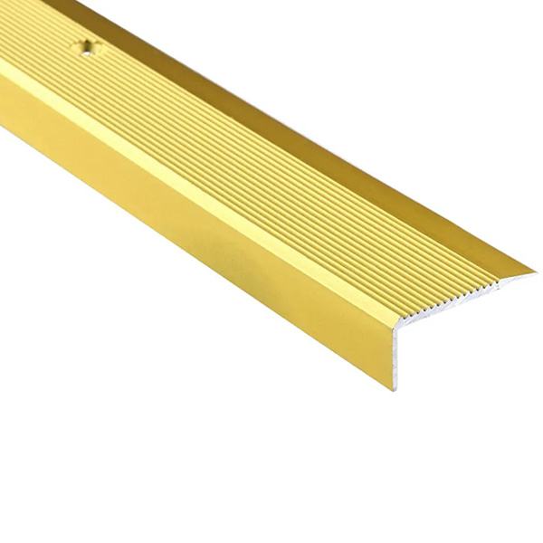 Anti Slip Anodised Aluminium Stair Nosing Edge Trim - 0.9m Long