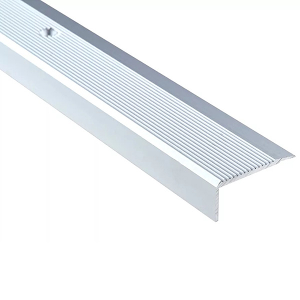 Anti Slip Anodised Aluminium Stair Nosing Edge Trim - 0.9m Long