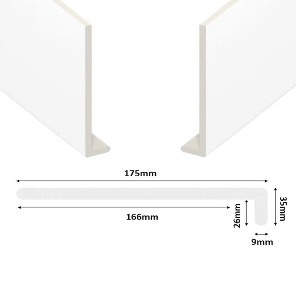 Window Sill Capping Boards Square Edge - 1.25m Long