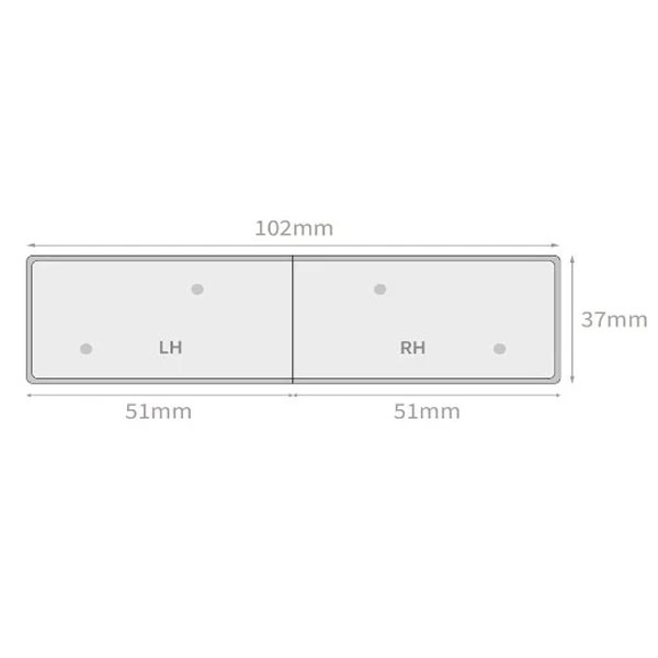 Window Sill Capping Boards Square Edge - 1.25m Long