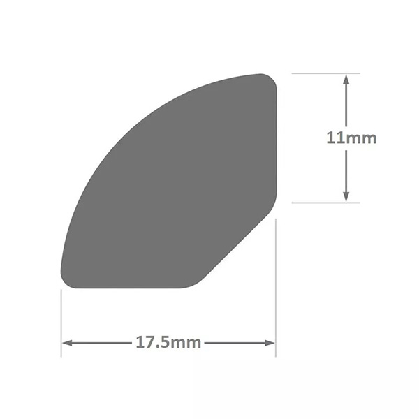 1.25mm UPVC Quadrant Plastic Finishing Trim Bathroom Tile Beading