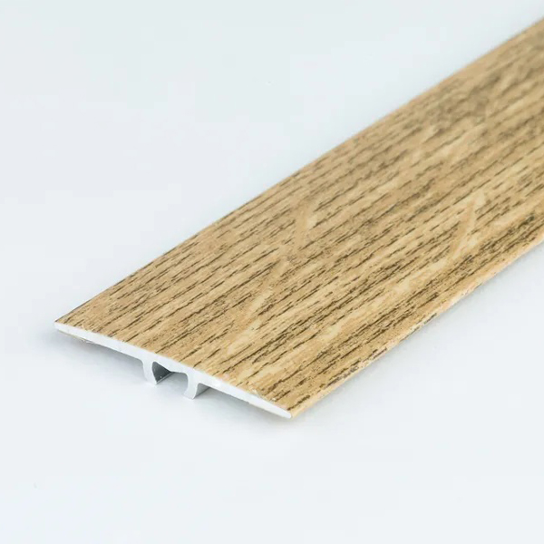 Flat Aluminium Wood Effect Door Edging Bar Trim Laminate Threshold - 1.8m Long 