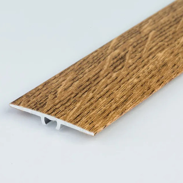 Flat Aluminium Wood Effect Door Edging Bar Trim Laminate Threshold - 1.8m Long 