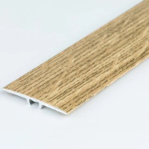 Flat Aluminium Wood Effect Door Edging Bar Trim Laminate Threshold - 1.8m Long 