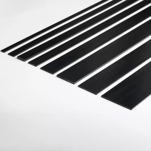 1 Meter Durable PVC Black Flat Bar Transition Trim Architrave Cover