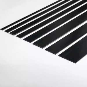 1 Meter Durable PVC Black Flat Bar Transition Trim Architrave Cover