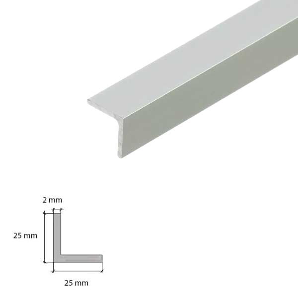 1 Meter Long Aluminium Angle Edging Corner Trim 