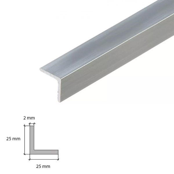 1 Meter Long Aluminium Angle Edging Corner Trim 