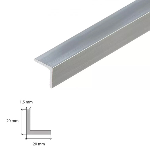 1 Meter Long Aluminium Angle Edging Corner Trim 