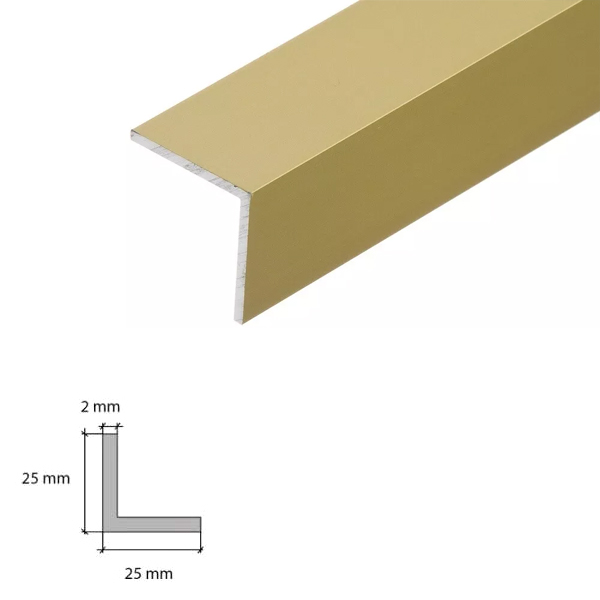 1 Meter Long Aluminium Angle Edging Corner Trim 