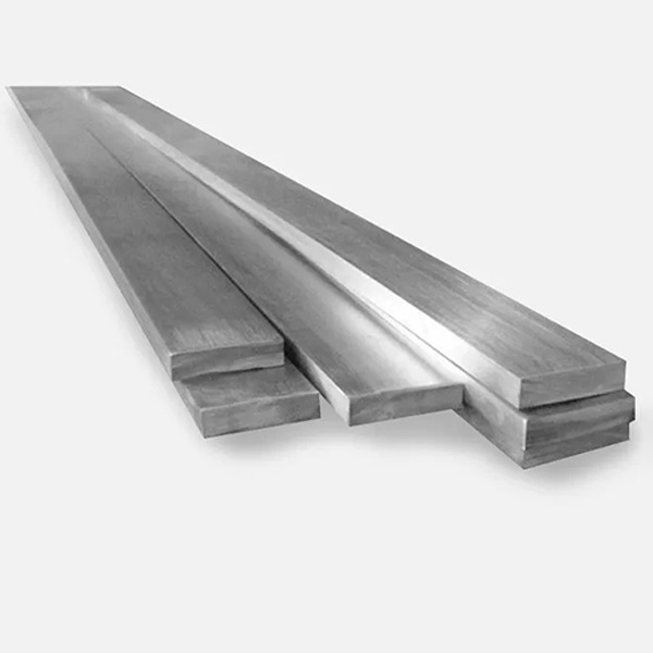 Silver Flat Stainless Steel Bars with Grade 304 - 1 Meter Long 