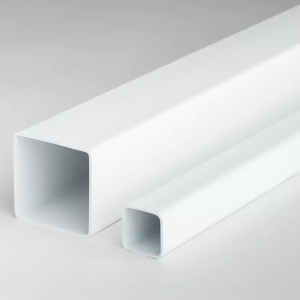 1 Metre Long PVC Square Pipe Plastic Box Section/Tubes