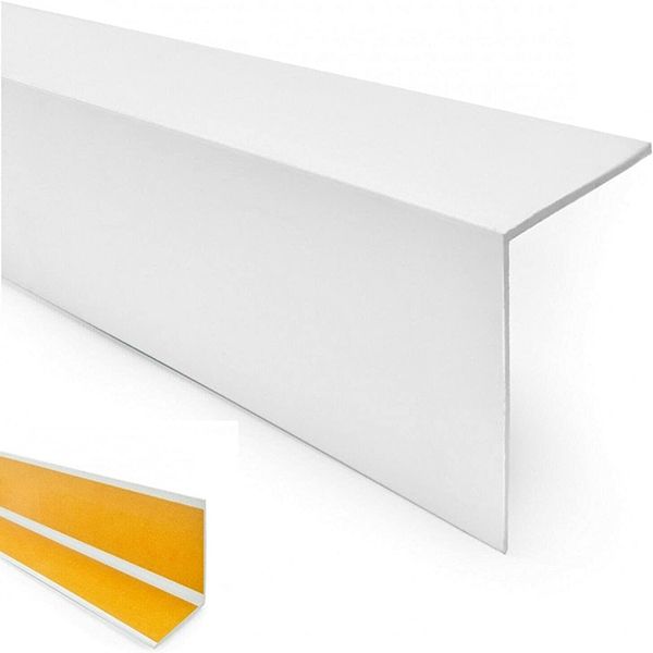 1m Long Self-Adhesive Plastic PVC Corner 90 Degree Angle Trim