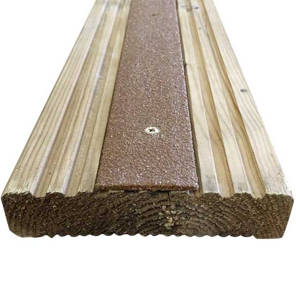 1000mm 50 Pieces GRP Anti Slip Decking Strips Free Drilling and Screws 