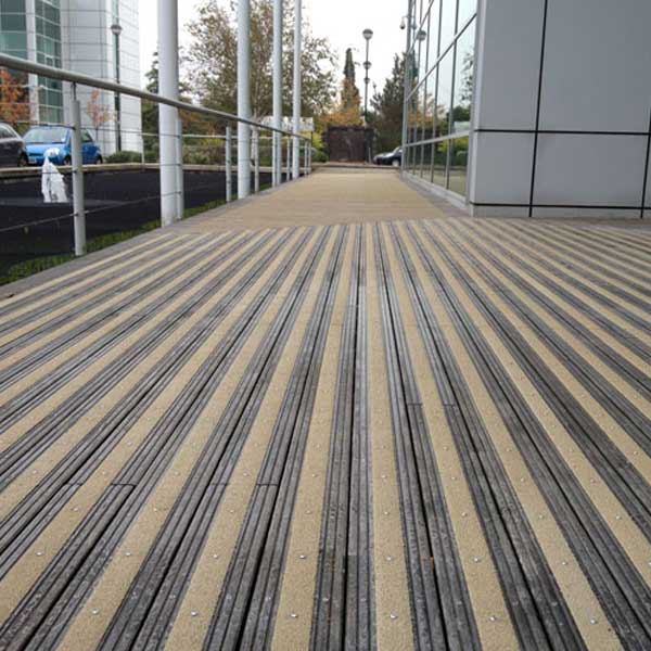 1000mm 50 Pieces GRP Anti Slip Decking Strips Free Drilling and Screws 