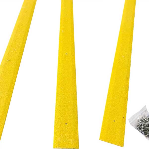 1000mm 10 Pieces GRP Anti Slip Decking Strips x Free Drilling and Screws 