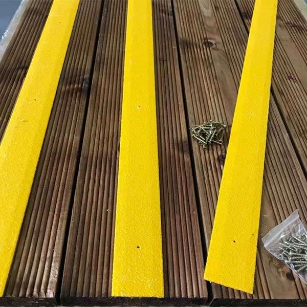 1200mm 20 Pieces GRP Anti Slip Decking Strips Free Drilling and Screws 