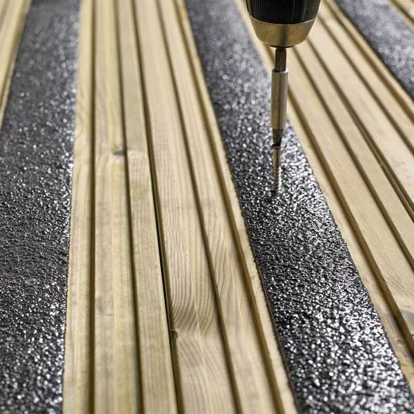 1200mm 20 Pieces GRP Anti Slip Decking Strips Free Drilling and Screws 