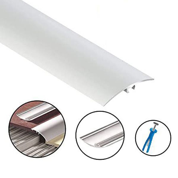 Aluminium Carpet Cover Door Threshold - Silver Floor Trim Transition Strip