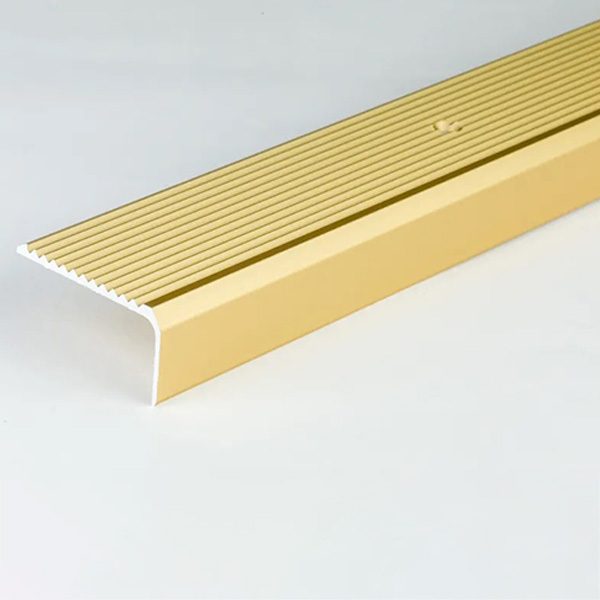 Anti Slip Aluminium Anodised Stair Nosing Edge Trim - 1m Long