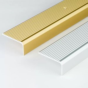 Anti Slip Aluminium Anodised Stair Nosing Edge Trim - 1m Long