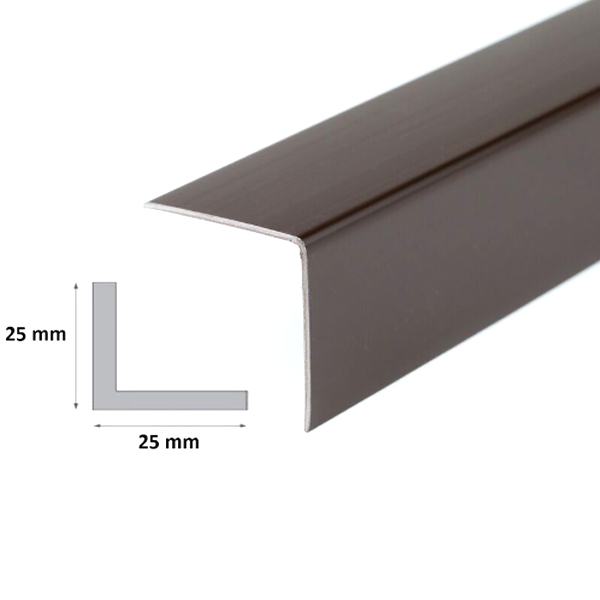 1m Brown Plastic PVC Corner 90 Degree Angle Trim