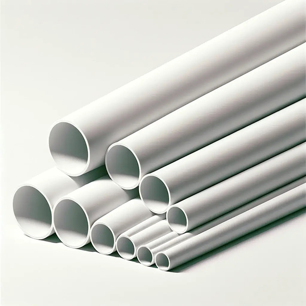 PVC Round Solid Tube / Pipe - 1 Meter Long 