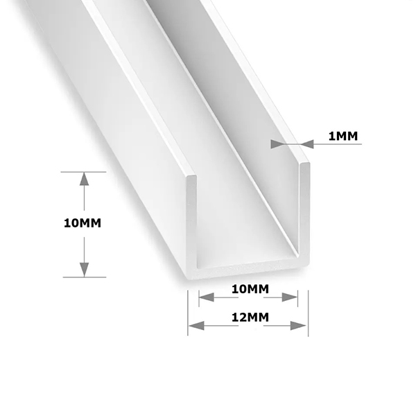 Plastic Square Tubes 1m Long PVC Box Section, Square PVC Pipe