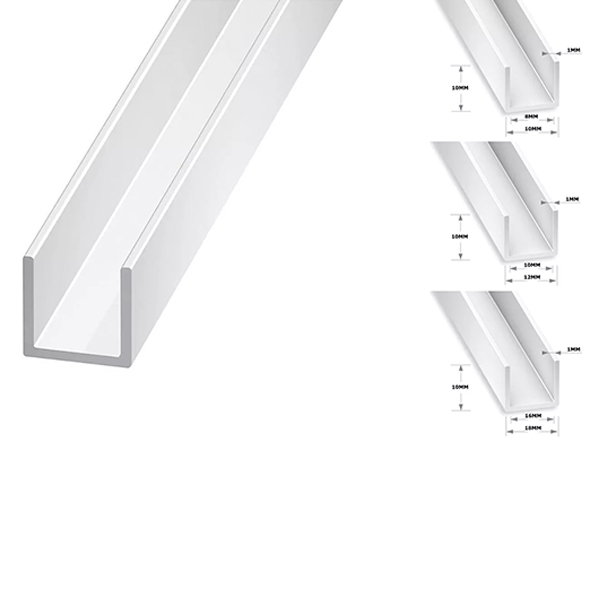 Plastic Square Tubes 1m Long PVC Box Section, Square PVC Pipe