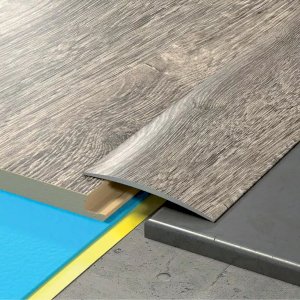 Aluminium Self Adhesive 1m Long Wood Effect Door Edging Floor Trim Threshold