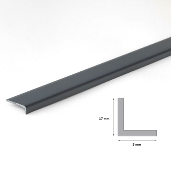 Wall Corner Protector 1m Unequal Anthracite Plastic Pvc Corner 90 Degree Angle Trim 