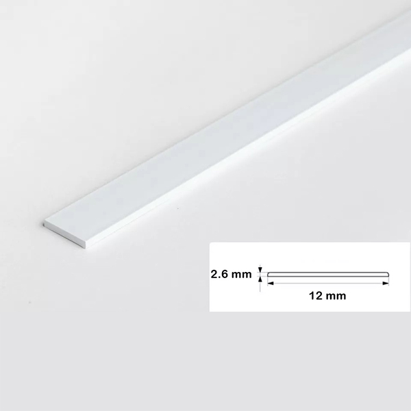 2.5m PVC Durable Flat Bar Trim Architrave Cover For All Floors