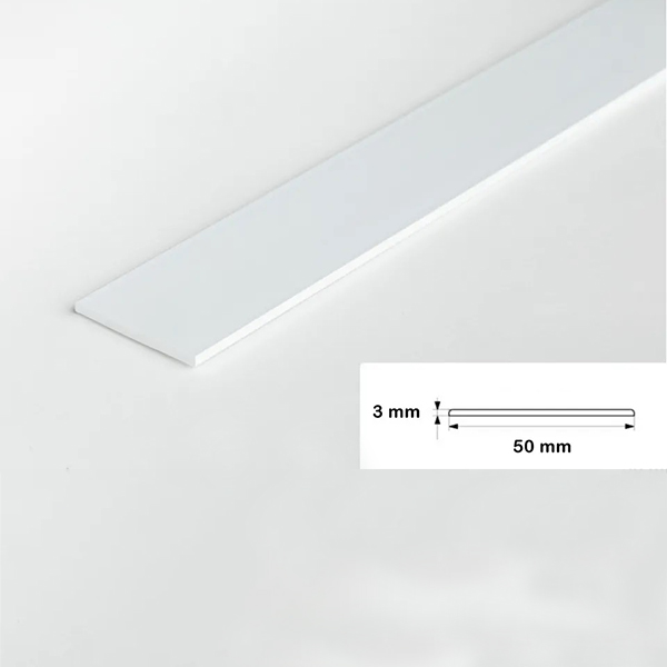 2.5m PVC Durable Flat Bar Trim Architrave Cover For All Floors