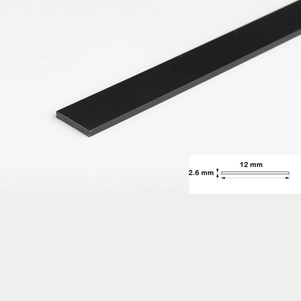 2.5m PVC Durable Flat Bar Trim Architrave Cover For All Floors