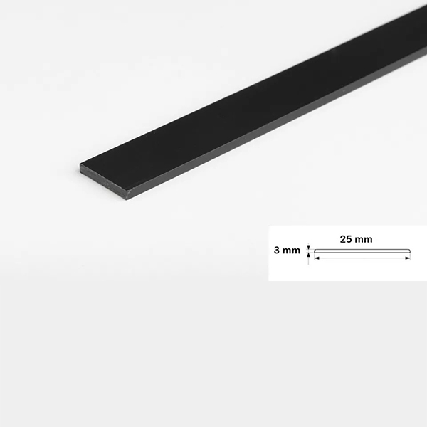 2.5m PVC Durable Flat Bar Trim Architrave Cover For All Floors