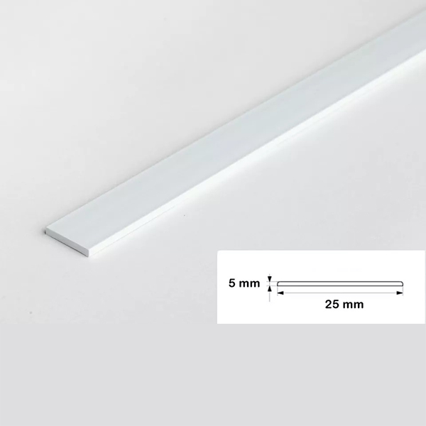 2.5m PVC Durable Flat Bar Trim Architrave Cover For All Floors