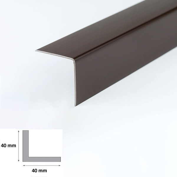 90 Degree 2.5m Plastic PVC Corner Angle Trim 