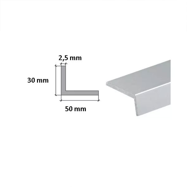 Corrosion Resistance Aluminium Extruded Angle 2m Long