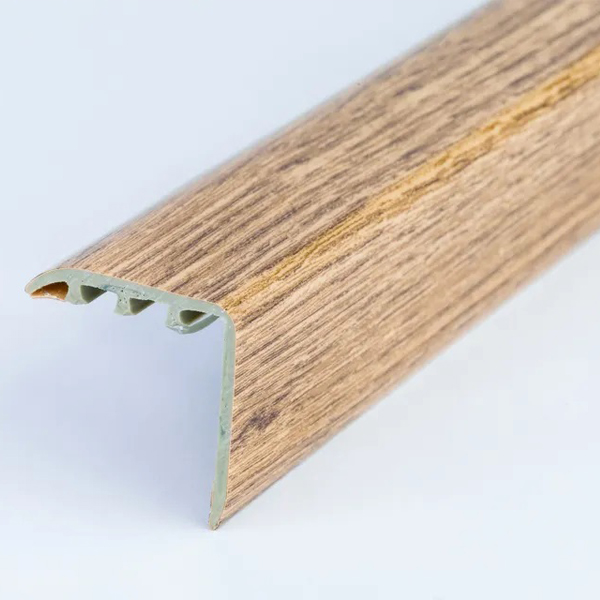 UPVC Wood Effect 30 x 30mm Stair Nosing Edge Trim 