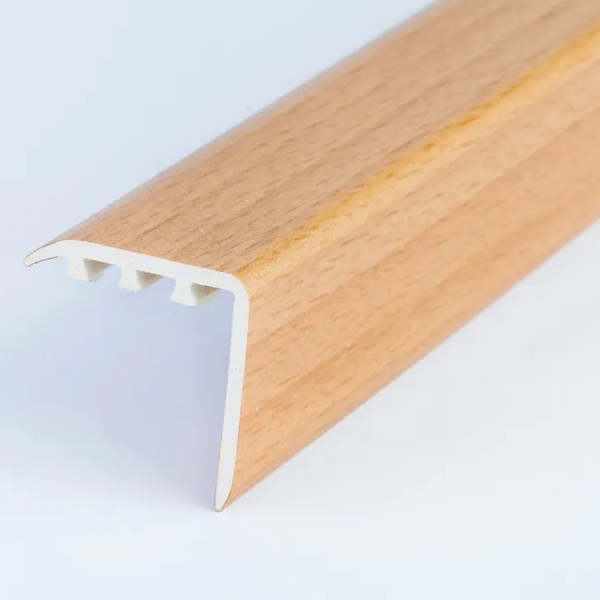 UPVC Wood Effect 30 x 30mm Stair Nosing Edge Trim 