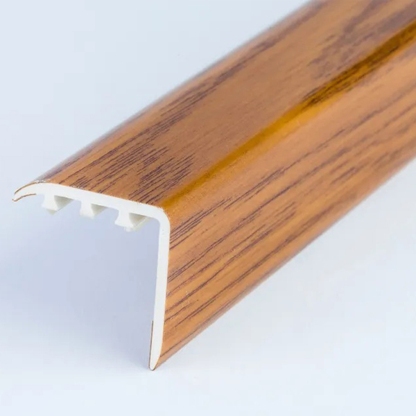 UPVC Wood Effect 30 x 30mm Stair Nosing Edge Trim 