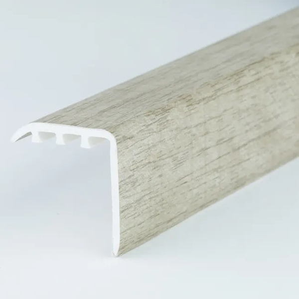 UPVC Wood Effect 30 x 30mm Stair Nosing Edge Trim 