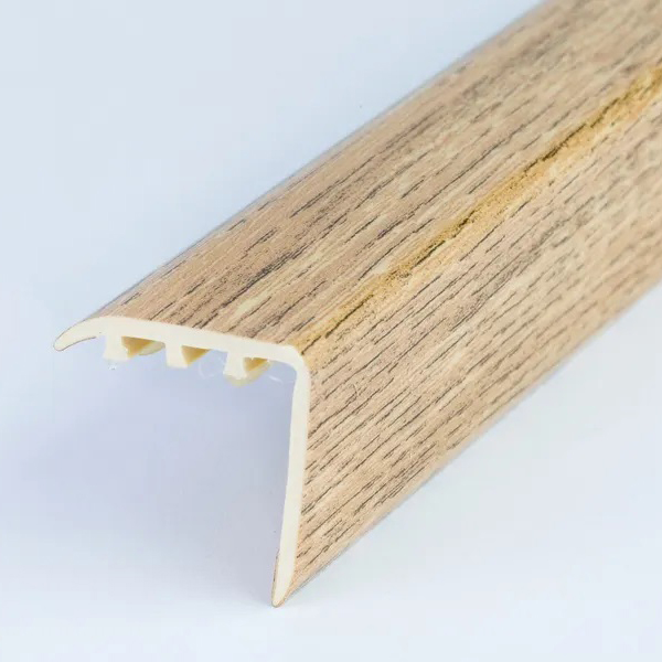 UPVC Wood Effect 30 x 30mm Stair Nosing Edge Trim 