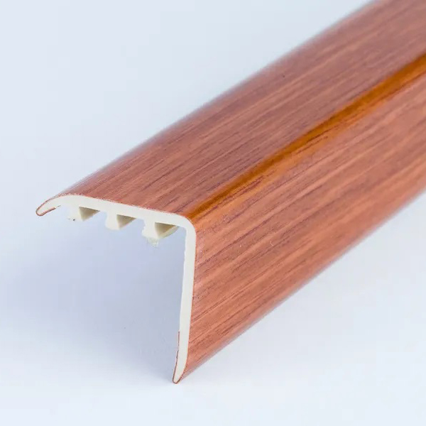 UPVC Wood Effect 30 x 30mm Stair Nosing Edge Trim 