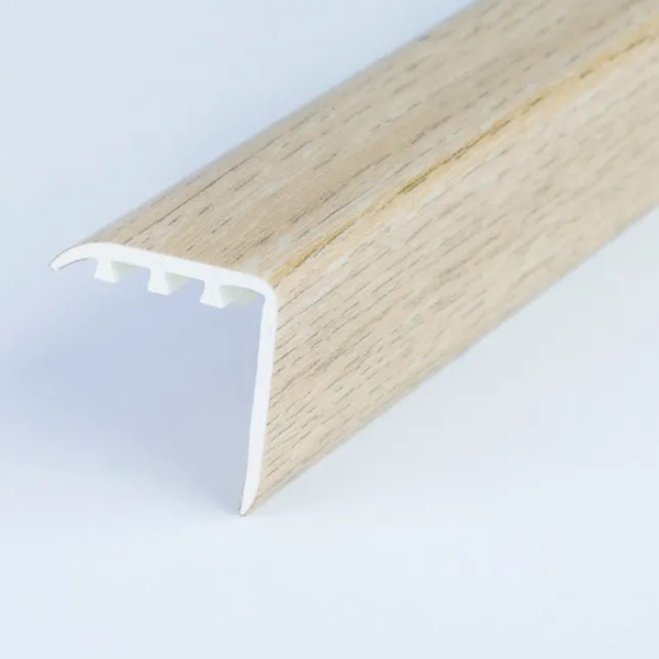 UPVC Wood Effect 30 x 30mm Stair Nosing Edge Trim 