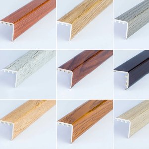 UPVC Wood Effect 30 x 30mm Stair Nosing Edge Trim 