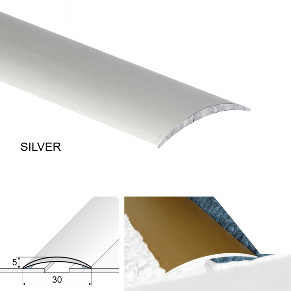 30mm Anodised Aluminium Self Adhesive Door Threshold  floor trim