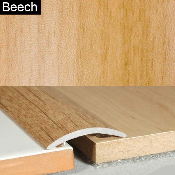 30mm Self Adhesive Aluminium Wood Effect Floor Edging Bar Strip Trim Threshold 