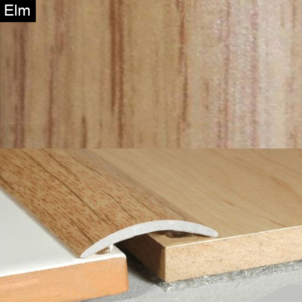 30mm Self Adhesive Aluminium Wood Effect Floor Edging Bar Strip Trim Threshold 