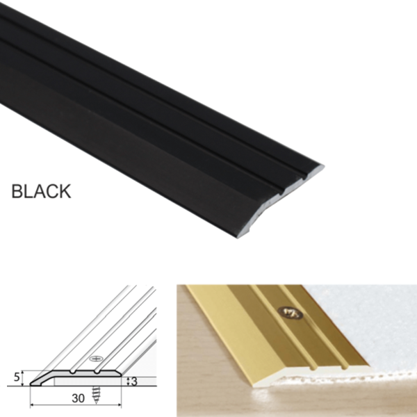 30mm Wide Aluminum Door Threshold For Connecting Wooden And laminate